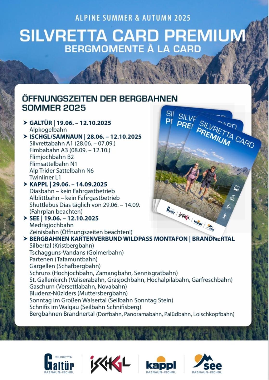 Apart Scharler Mit Silvretta Card See Exterior foto